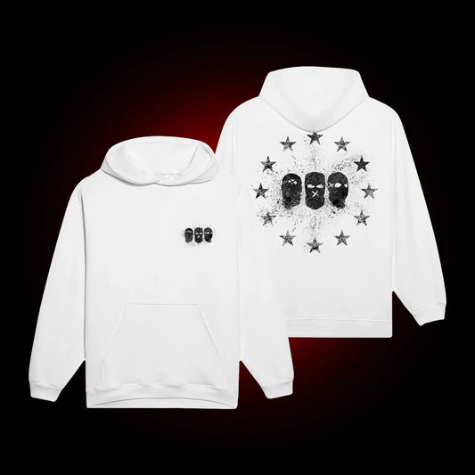 SWEAT POUDREUSE BLANC - OMERTA STORE